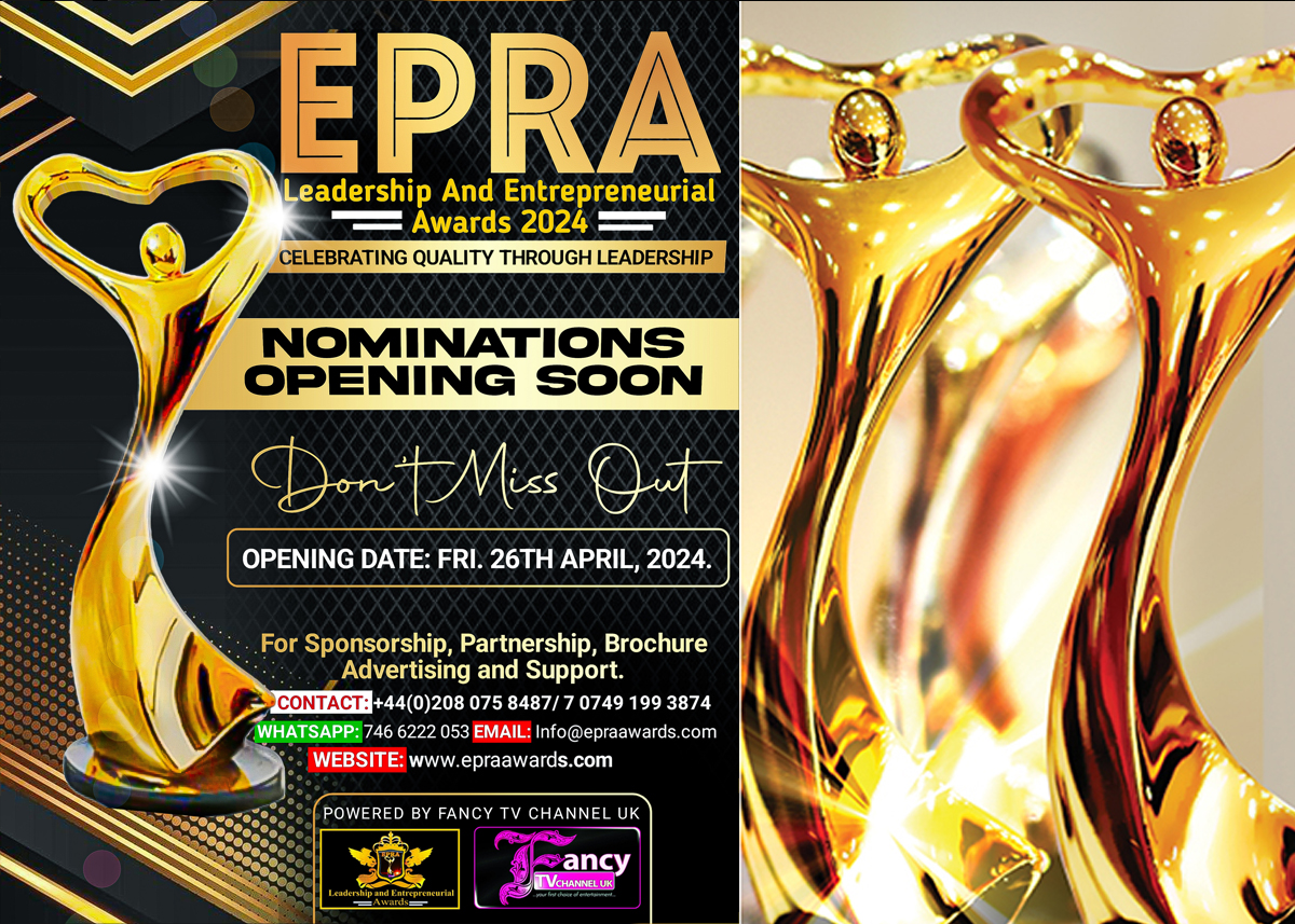 EPRA 2024 NOMINATIONS OPENING SOON’ SAVE THE DATE. – FancyTvChannel